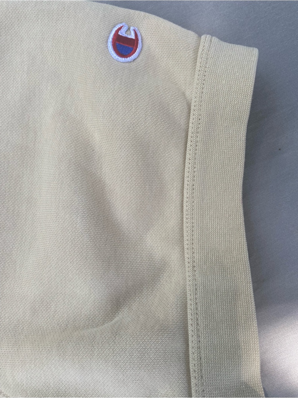 Champion Men’s Crewneck Sweatshirt in Olive Green with Black Graphic - Picture 4 of 4